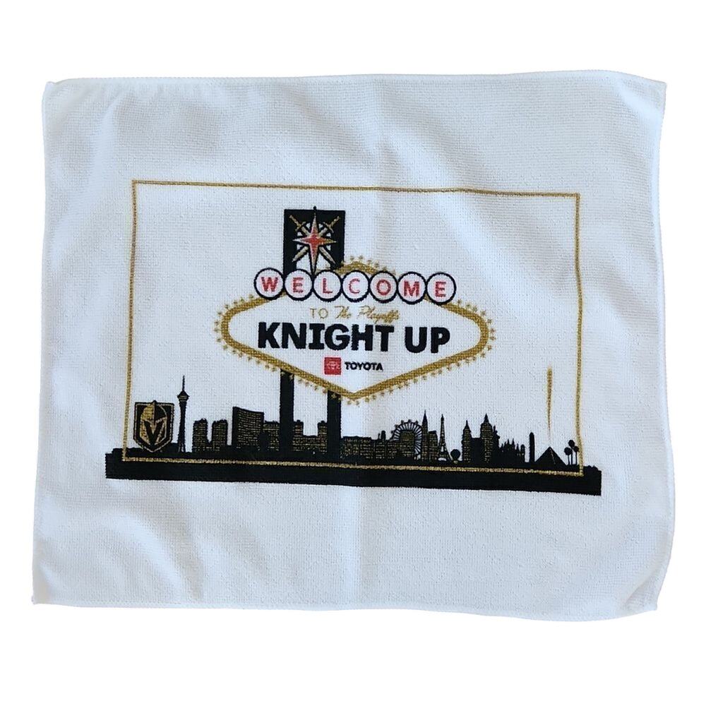 WELCOME to the playoffs, KNIGHT UP. Rally towel. VGK